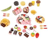 Kinderen Speelgoed lekkernijen - Speelgoed - Rollenspellen - Keukentjes & Voedsel - Speelgoed Eten en Drinken - Houten Speelgoed Snoep box - Speelgoed - koekjes - Taart - lollies - Chocolaatj