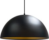 Bamyum Lipeo Hanglamp Zwart Metalen 1xE27 Fitting Ø 40 cm Pendellamp Voor Binnen Binnenkleur is Goud