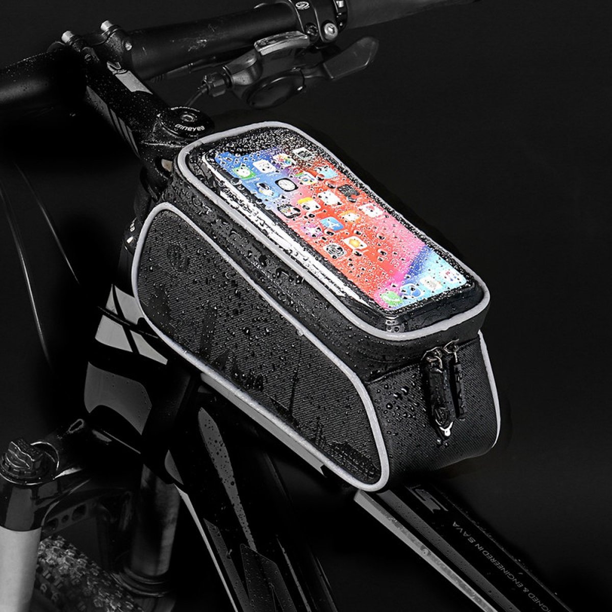 WHEEL UP 6-inch front frame fietstasje Waterproof smartphone fietstas