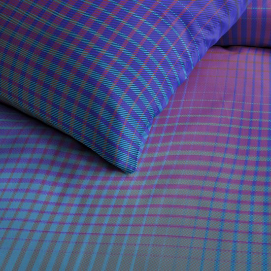 Damai dekbedovertrek Rainbow - Satijn - 260x200/220 cm - Violet + 2 kussenslopen 60x70 van Merkloos — afbeelding 5