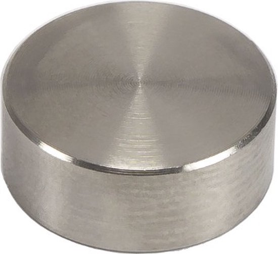 10 pièces - Capuchons en acier inoxydable pour vis - 13 mm - Argent