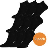 Xtreme Sockswear Fitness Sneakersokken - 9 paar - Zwarte Fitness sokken - Maat 42/45