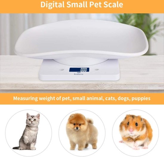 Dierenweegschaal voor kleine dieren- Digitaal Weegschaal -Kitten Puppy - 10 kg-Kleine Weegschaal - Merkloos
