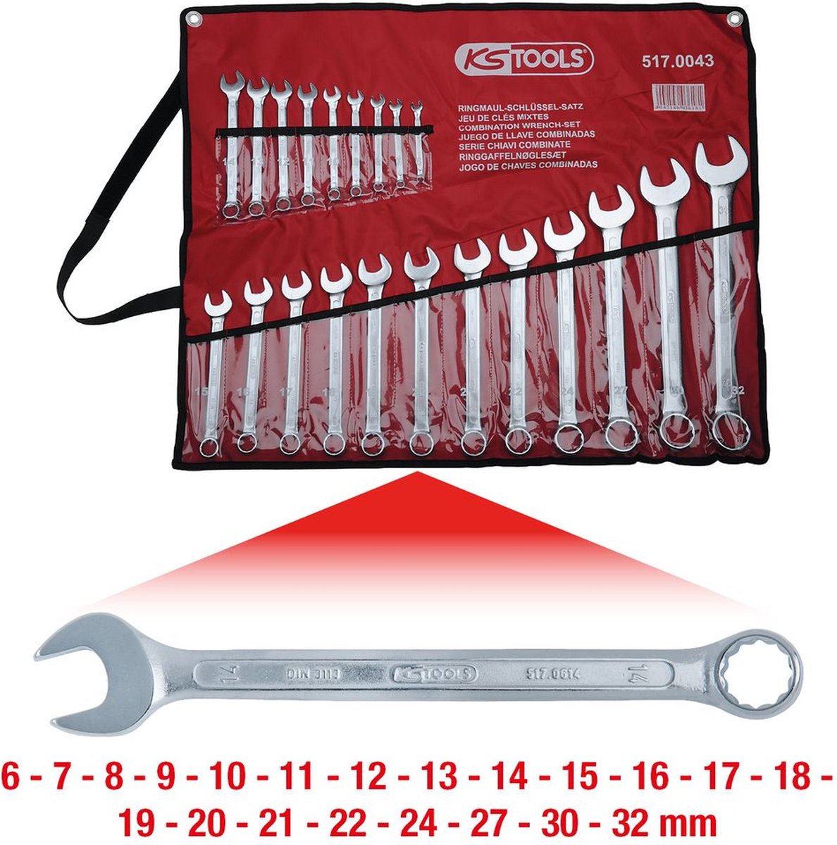 KS TOOLS XZN Jeu de clés mâles, 9 pcs, court | Leroy Merlin