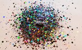 Glitters | Dark Silver 10gr. | Hobby-glitters | Nail & Body-art | Epoxy-art | Slijm-projecten | Decoratie