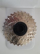 7 speed cassette 7v 11-28 Shimano/Sram 7-14-21 versnellingen 277gr type 2022