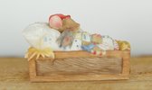 Enesco Priscilla's Mouse Tales - Beeldje Slapende Muis - Collectie item - Verzamelaar - Uniek - Muis in Bed