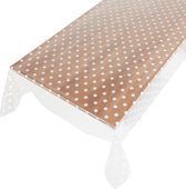 Transparent Tafelzeil Twilight -  140 x 500 cm - Transparant tafellaken - Tafelkleed plastic - Voor buiten en binnen - Verschillende maten - Geleverd in een koker