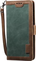 Xiaomi Redmi Note 8T Hoesje - Mobigear - Two Tone Serie - Kunstlederen Bookcase - Groen - Hoesje Geschikt Voor Xiaomi Redmi Note 8T