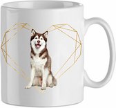 Mok Alaskan malamute 3.4| Hond| Hondenliefhebber | Cadeau| Cadeau voor hem| cadeau voor haar | Beker 31 CL