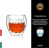 Perotti - Dubbele Wand Drinkglas - Set van 2 - 220mL