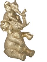 Olifant - Olifant | polyester | goud - grijs | 12.7x11.5x (h)23.5 cm