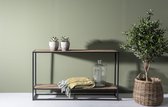 Sidetable Noah 120x35x80 cm mangohout en metaal