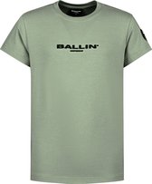Ballin Amsterdam -  Jongens Slim Fit   T-shirt  - Groen - Maat 116
