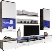 Maxima House CAMA II TV Set - Wenge / Wit - 5 delig - Modern Design - Inclusief LED