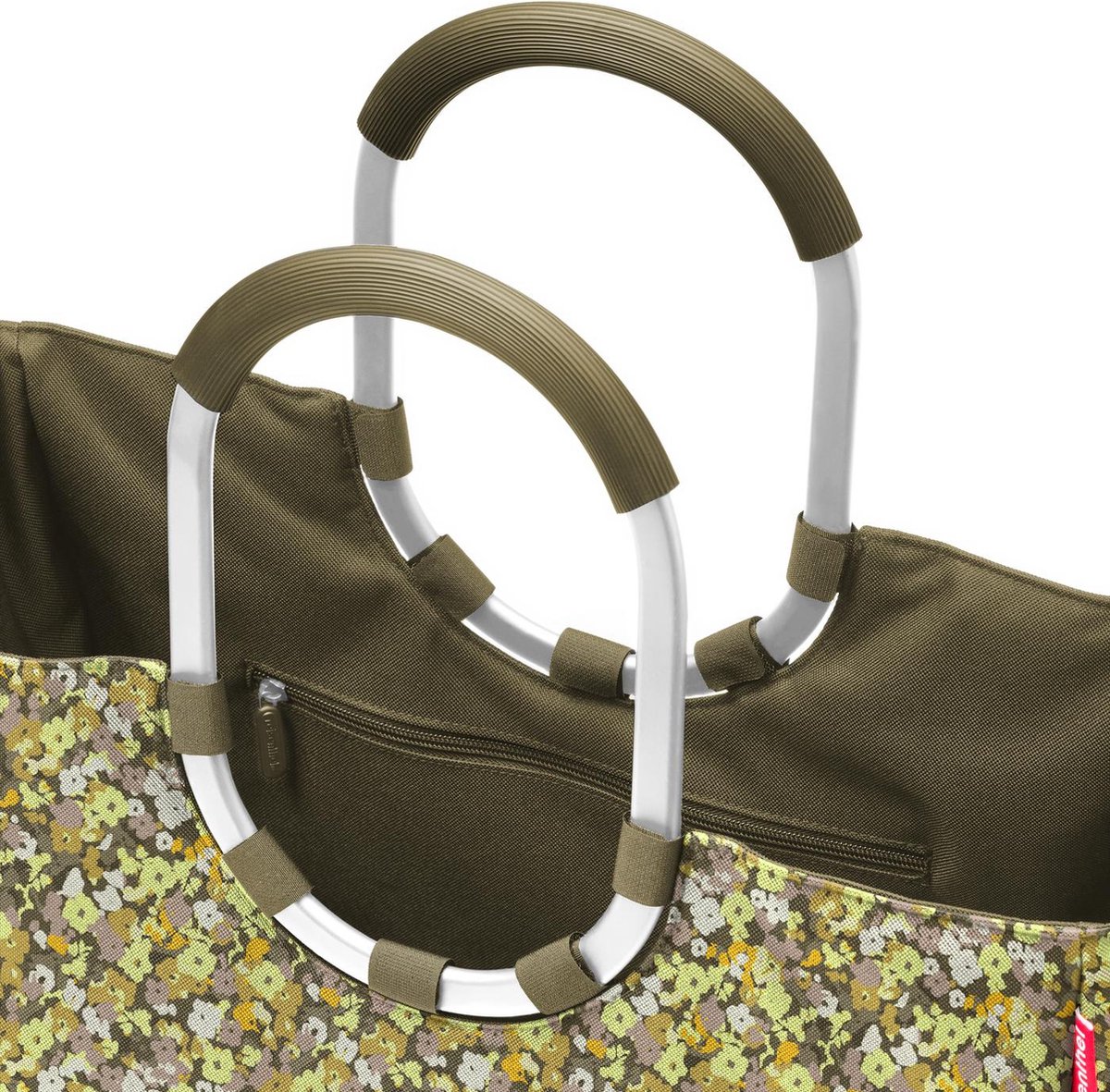 reisenthel loopshopper M - stevige tas met praktische vakken van gerecyclede PET-flessen - elegantie bij het winkelen - veel functies inbegrepen, zwart