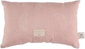 Nobodinoz | Klein Kussentje / Babykamer Kussen / Laurel Small Cushion 22x35cm | White Bubble / Misty Pink
