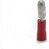 Ohmeron Doorverbinders/Kabelschoen mannelijk 4-6mm² Rood - 25 stuks