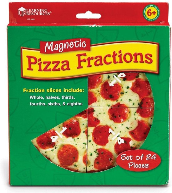 Afbeelding van het spel Pizza Fractions Magnetic Breuken inzich thuisonderwijs leermiddel