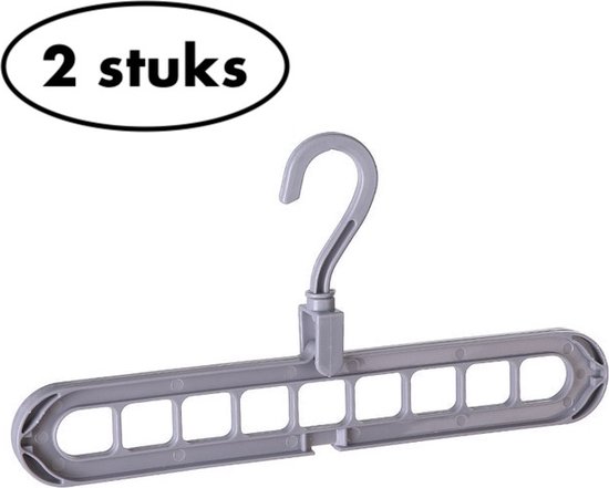 Opvouwbare wandgemonteerde kleerhangerrek Wandkleerhanger Roestvrijstalen zwenkarm Op zwaar werk berekende drogende kapstok Kledinghangsysteem Kastopslagorganisator - 2Pack
