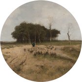Muursticker Heide bij Laren, Anton Mauve, 1887_Rijksmuseum -Ø 130 cm