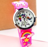 Kinderhorloge unicorn roze