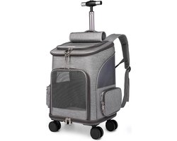 Luxe Honden & Katten Trolley | Voor Kleine Hond Of Kat | Hondenrugzak | Hondenbuggy | Katten Reismand