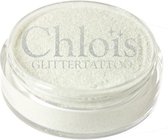 Chloïs Glitter White Pure 10 ml - Dekkend - Chloïs Cosmetics - Chloïs Glittertattoo - Cosmetische glitter geschikt voor Glittertattoo, Make-up, Facepaint, Bodypaint, Nailart - 1 x