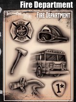 Wiser's Airbrush TattooPro Stencil – Fire Department