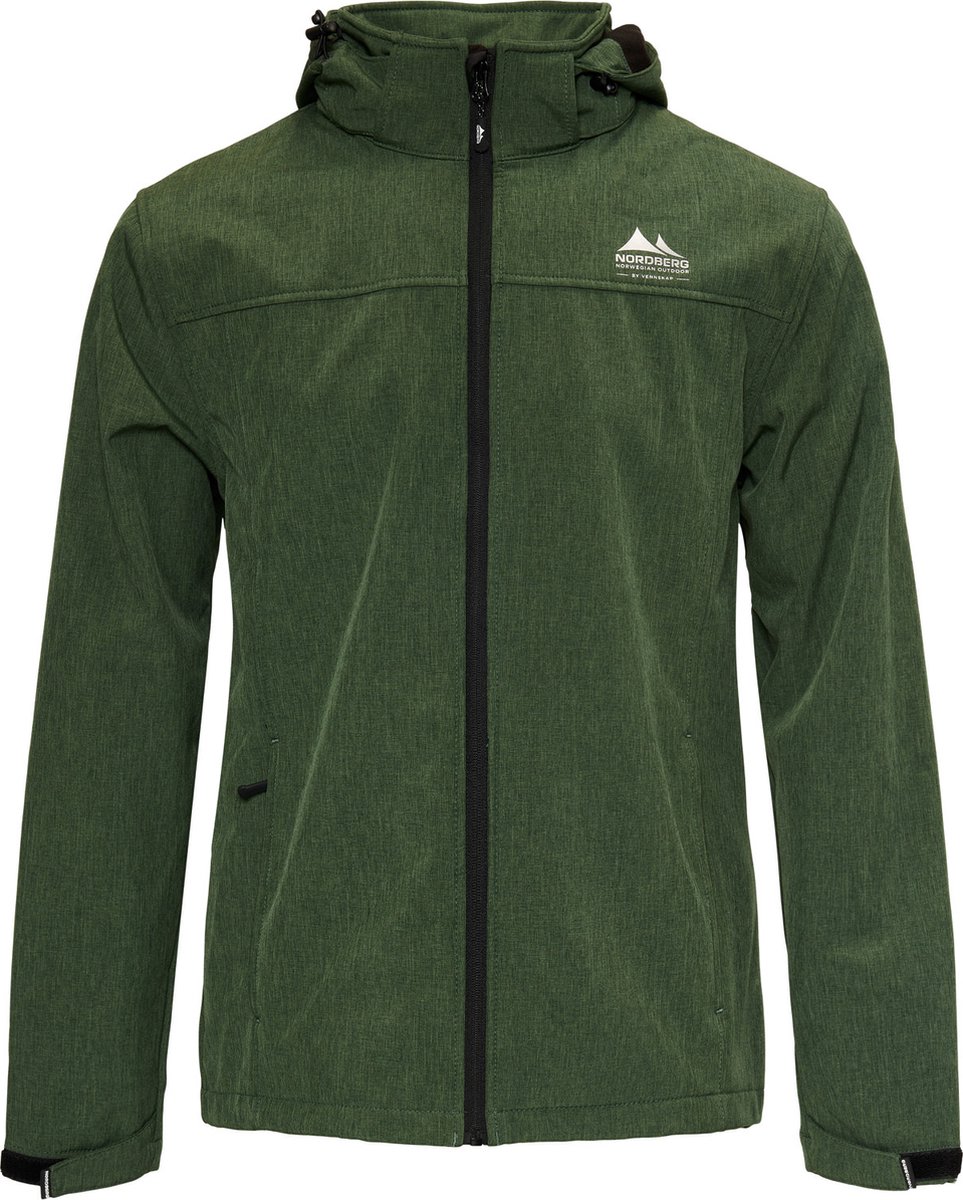 Nordberg Kjeld Softshell Outdoor Zomerjas Heren Melange Groen