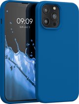 kwmobile telefoonhoesje voor Apple iPhone 13 Pro Max - Hoesje met siliconen coating - Smartphone case in rifblauw