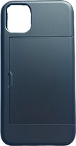 iPhone 11 Pro pashouder hoesje - pasjes - Telehoesje - slide armor - apple - iPhone - Opberging - Creditcard - 2 in 1 - In 7 kleuren - Zwart - Donker blauw - Donker groen - Grijs -