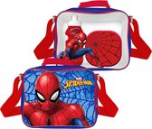 SPIDER-MAN Lunchtas met broodtrommel en beker Spiderman