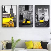 POTITO / 3-delige posterset / Architectuur / 50x70 / Canvas