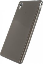 Sony Xperia M4 Aqua Hoesje - Mobilize - Gelly Serie - TPU Backcover - Smokey Gray - Hoesje Geschikt Voor Sony Xperia M4 Aqua