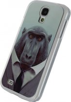 Xccess Metal Cover Samsung Galaxy S4 I9500/I9505 Funny Chimpanzee