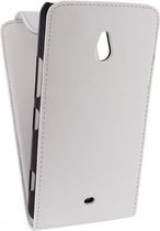 Xccess Leather Flip Case Nokia Lumia 1320 White
