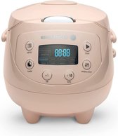 Reishunger Digitale Mini Rijstkoker in Roze - Multicooker met 8 programma's, stoominzet, premium binnenpan, timer en warmhoudfunctie - Rijst voor maximaal 3 personen