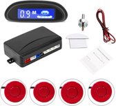 Hoobi® Parkeersensor - Auto - Achteruit parkeren - Met geluid - Parkeerhulp – Rood