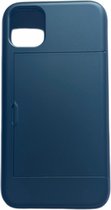 iPhone 11 Pro Max pashouder hoesje - pasjes - Telehoesje - slide armor - apple - iPhone - Opberging - Creditcard - 2 in 1 - In 7 kleuren - Zwart - Donker blauw - Donker groen - Grijs - Goud - Rood - Zilver