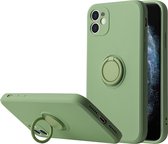 Apple iPhone 11 Back Cover | Telefoonhoesje | Ring Houder | Groen