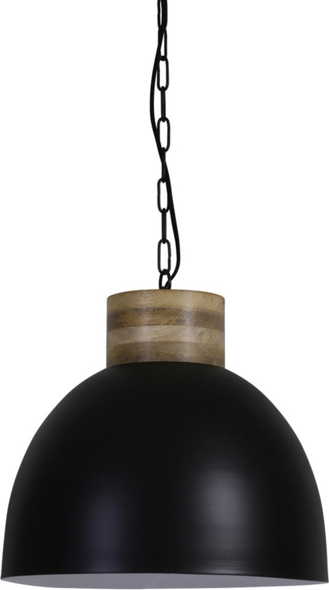 Hanglampen Eetkamer - Hanglampen - Hanglamp Industrieel - Hanglamp Zwart - 40 cm breed