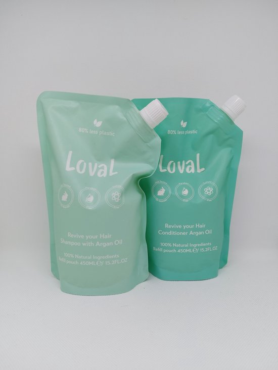 Loval Geschenkset Organische shampoo en conditioner met argan olie