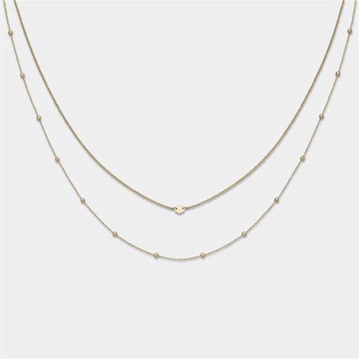 CLUSE Essentielle Set of Two Petite Hexagon Ketting CLJ21004