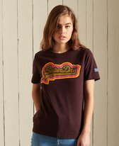 Superdry Dames tshirt Vintage Logo T-shirt met regenboogkleuren