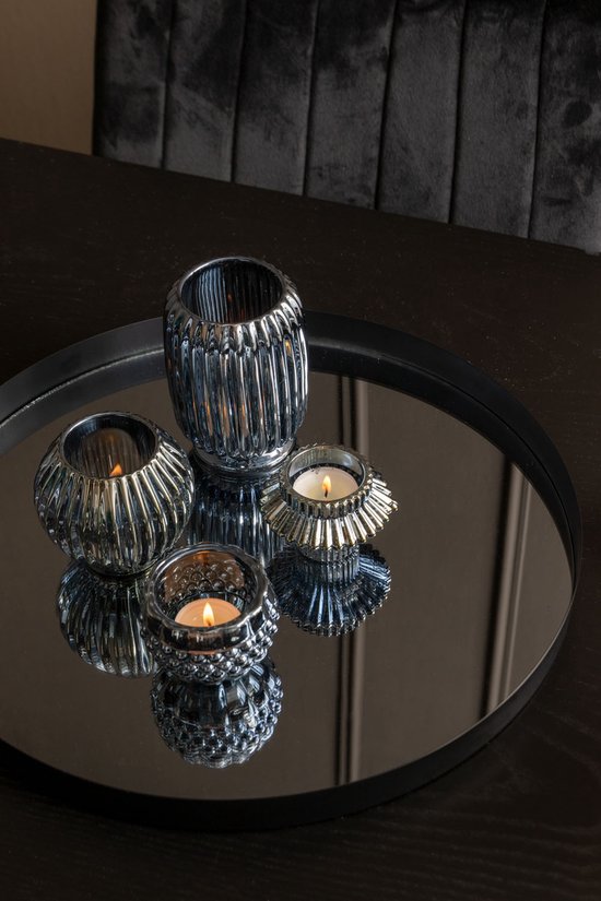Duo Votive Sparkle Lines