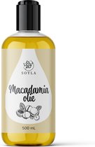 Macadamia olie - 500 ml - 100% Puur - Onbewerkte Macadamiaolie voor Haar en Lichaam