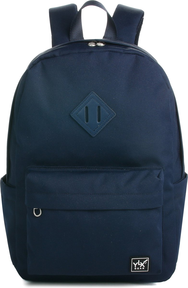 YLX Finch rugzak. Blauw. Recyceld Rpet materiaal. Gerecyclede plastic flessen - Eco friendly. Volwassenen - tieners - middelbare scholieren - jongens - meisjes. 14" laptop sleeve. Backpack - schooltas - rugzak
