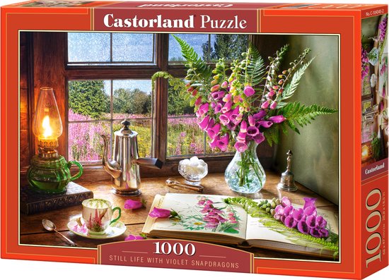 Foto: Castorland still life with violet snapdragons 1000 stukjes