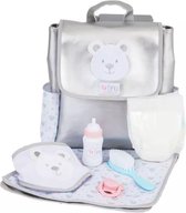 Chad Valley Tiny Treasures - Baby Changing Rucksack - Wit / Zilver